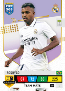 Rodrygo Real Madrid 2023 FIFA 365 Team Mate #197